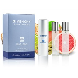 Givenchy Pour Homme Blue Label, EDP 3x20мл