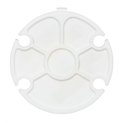 Столик винный сервировочный круглый раскладной пластиковый, 30x30x14 см, арт 2