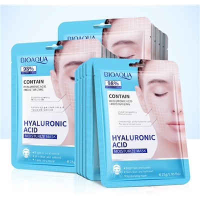 Тканевая маска с ГИАЛУРОНОВОЙ КИСЛОТОЙ увлажняющая Bioaqua Hyaluronic Acid