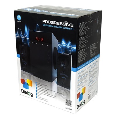 Компьютерная акустика Dialog Progressive AP-230 2.1 (black)