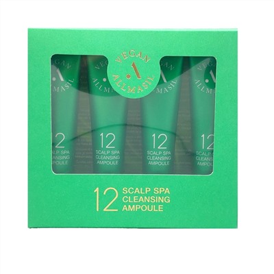 AllMasil Пилинг для кожи головы / 12 Scalp Spa Cleansing Ampoule, 4 шт. х 15 мл