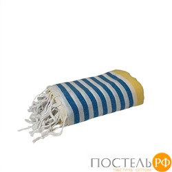 Полотенце Карвен MARIN 90*170 1шт.с бахрамой хлопок Н 3279 v2, Yellow-Blue-White