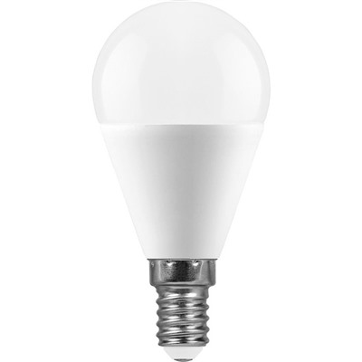 Лампа светодиодная FERON,  (13W) 230V E14 4000K G45, LB-950