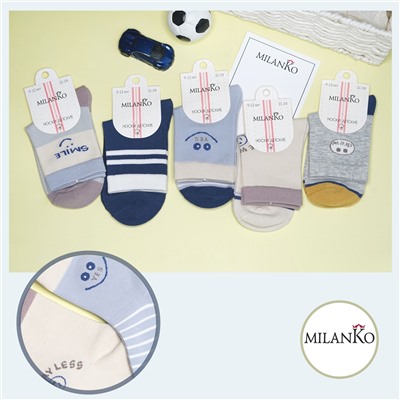 Детские хлопковые носки  (Узор 5) MilanKo D-222