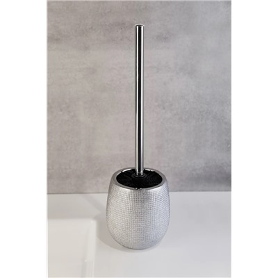 Гарнитур для туалета AXENTIA Hollywood, из серебрянной керамики,  11,5 см, высота 39,5 см.