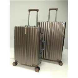 Набор из 2-х чемоданов, композит, алюминий, MIRONPAN  32415 Коричневый