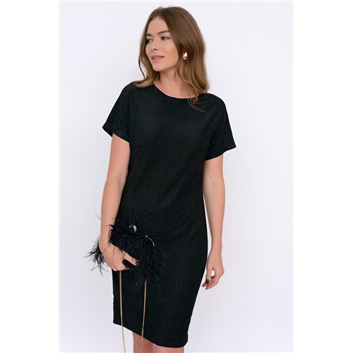 Платье Коктейльное (черный) Р11-933/3 Размер 52р-р, Цвет черный