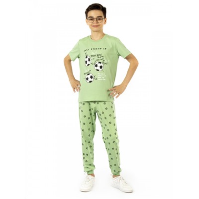 Комплект детский (футболка/брюки) Зелёный