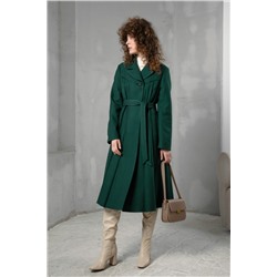 Шерстяное пальто-платье, зеленого цвета. Арт. 536