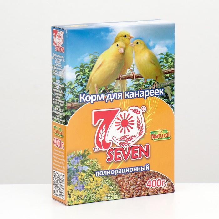 Корм для канареек. Корм для канареек Seven Seeds 400г. Seven Seeds корм д/канареек 400 г. "Seven Seeds" корм д/канареек 400г*16. Семь семян корм для попугаев.