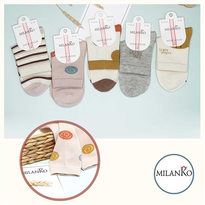 Детские хлопковые носки  (Узор 9) MilanKo D-222