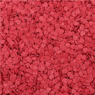 Посыпка сахарная декоративная "Сердечки" красная, 500 г