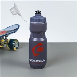 Бутылка для воды COMIRON "Advance" с пылевой крышкой и двухцветным принтом. Серая. 710 мл. Одна штука / FWCPE-28D2С / 711612