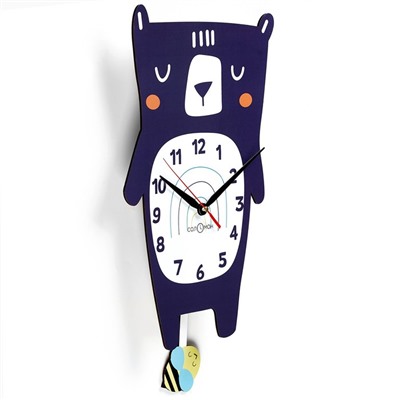 Часы настенные детские "Мишка", с маятником, 43 х 23 см