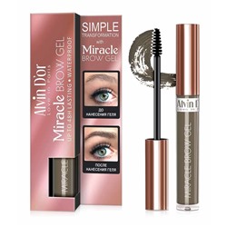 Alvin D`or EG-02 Гель для бровей фиксирующий, водостойкий  тон 01 soft brown Miracle Brow Gel