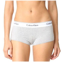 Женские шортики Calvin Klein серые с белой резинкой B052 Размер M
