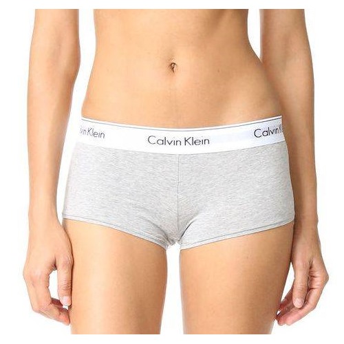 Женские шортики Calvin Klein серые с белой резинкой B052 Размер M