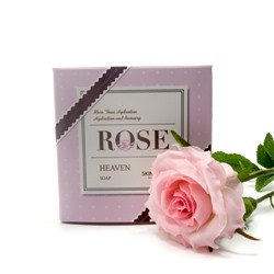 КОРЕЯ Мыло для чувствительной кожи Rose Heaven Soap с экстрактом розы