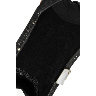 Клатч футляр Улыбка Джоконды голографический металлик со съемной цепочкой #289365