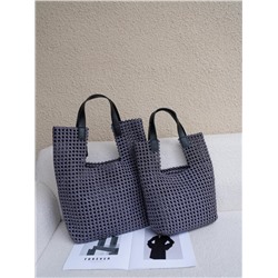 Женская сумка, нейлон, кожа, MIRONPAN  85512 Темно-серый