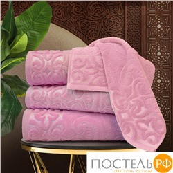 Набор из 2 велюровых полотенец 70х135 см Eleganta Aphrodite 500 г/м2, нежно-розовый