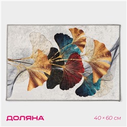 Коврик для дома Доляна «Листья», 40×60 см