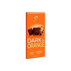 «O'Zera», шоколад горький с апельсиновым маслом Dark&Orange, 90 г