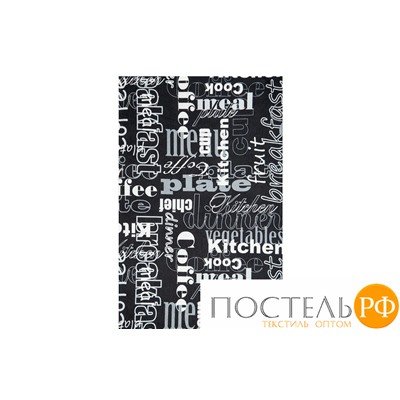 XC MP1525-PLS-11/38*64см КОФЕ BLK Полотенце SOAVITA kitchen Микрофибра (Черный)