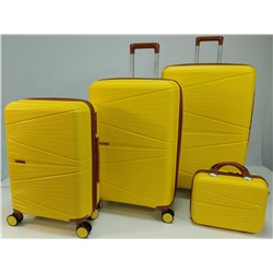 Набор из 3-х чемоданов с расширением 23103 Желтый