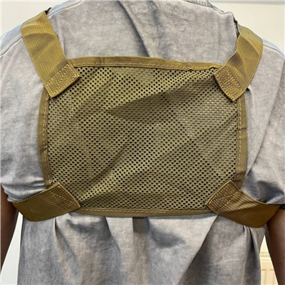 Мужская текстильная нагрудная сумка-бронежилет 114-2(5)