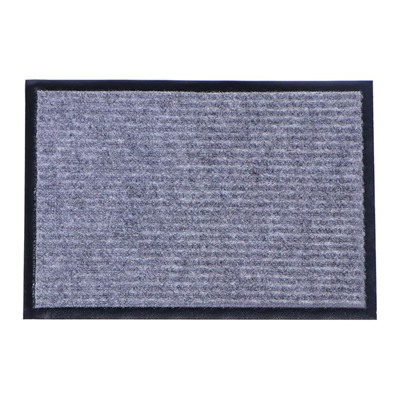Коврик придверный влаговпитывающий, ребристый, «Стандарт», 40×60 см, цвет серый