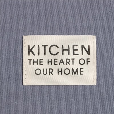 Фартук Этель Kitchen 60х70 см, цв. синий, 100% хл, саржа 220 г/м2