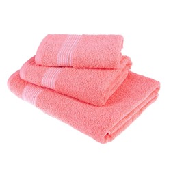Комплект полотенец Косичка розовый г-к