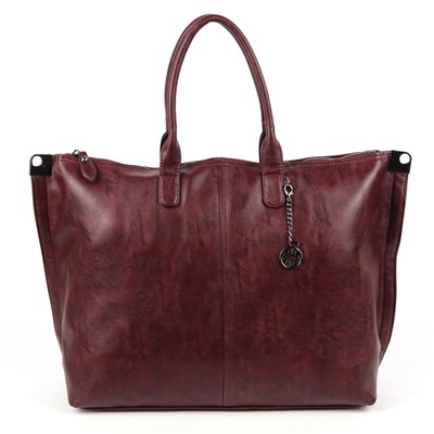 Женская сумка шоппер из эко кожи А-3841 Вайн Ред