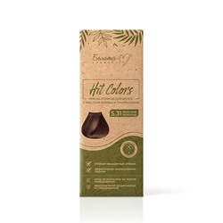 HIT COLORS Краска стойкая для волос с маслом оливы и пантенолом тон № 5.31 Молочный шоколад