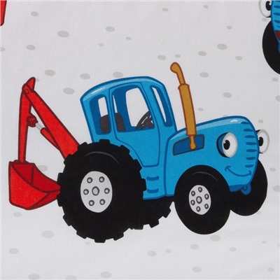 Постельное бельё Синий трактор «Любимый малыш» 112х147 см, 60х120+20 см, 40х60 см, 100% хлопок, поплин 125г/м 7655015