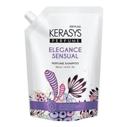 KeraSys Шампунь для волос парфюмированный Элеганс (запаска) / Perfume Shampoo Elegance & Sensual, 500 мл