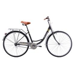 Велосипед городской MERIDIAN CITY 26" одна скорость, ножной тормоз цвет: чёрный
