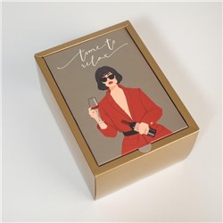 Коробка складная «GIRL», 20 × 15 × 10 см