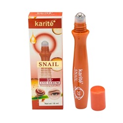 Антивозрастная сыворотка для глаз роликовый Karite Snail eye serum 35+, 18мл