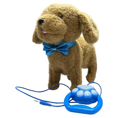 Интерактивная игрушка питомец собачка на поводке 27см