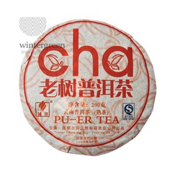 Чай китайский элитный шу пуэр "Лао Шу Ча" Фабрика Куньмин Гуи Компани сбор 2008 г.185-200гр (блин), шт