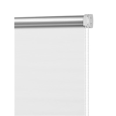 Рулонная штора ролло blackout "Штрих", белый, высота 230см  (ax-200377-gr)
