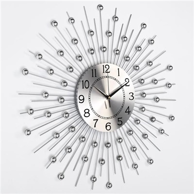Часы настенные, серия: Ажур, "Сферы", плавный ход, d-58 см, циферблат 22 см