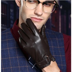 Перчатки мужские кожаные для сенсорных экранов 5506
