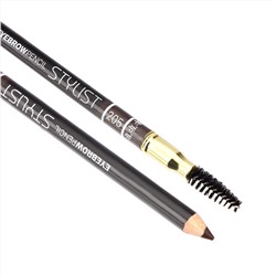 Триумф tf Карандаш для бровей со щеточкой Eye brow pencil stylist 205 коричневый 22056