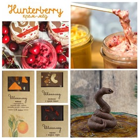 НГ Мишка Hunterberry. Мёд-суфле и шоколад ручной работы