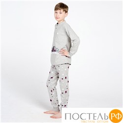 Пижама для мальчика со звездами Happy people HP_3980 Серый 9-10 лет