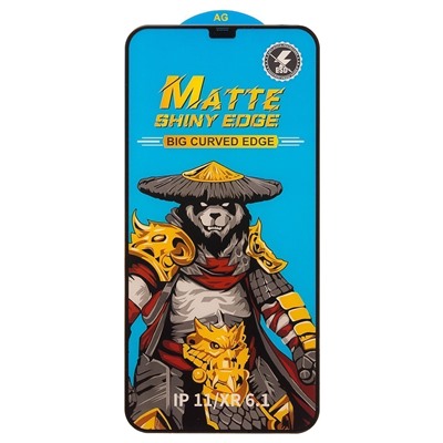 Защитное стекло Full Screen - Matte "Apple iPhone 11/iPhone XR" (тех.уп) (black)