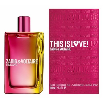 ZADIG & VOLTAIRE THIS IS LOVE! FOR HER edp (w) 100ml TESTER